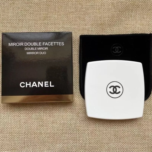 White Chanel Double Mirror - Picture 2 of 2